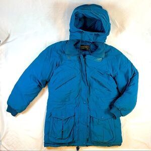 Vintage Eddie Bauer Goose Down Snow Ski Jacket Blue M